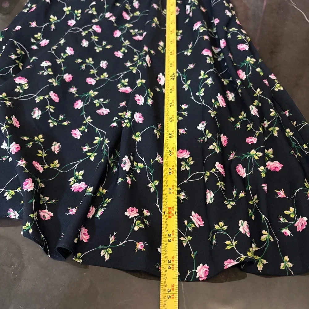 90’sJuicy Couture Women’s Blue Dress with Pink Floral Size 2 Preppy,Y2K Babydoll